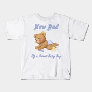 Crawling Teddy - New Dad of Boy Kids T-Shirt